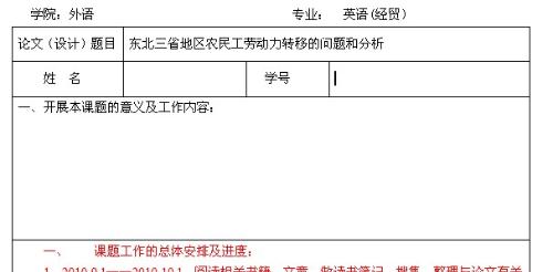 论文开题报告怎么写毕业论文开题报告