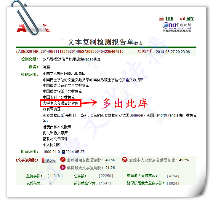 知网查重结果如何看别人的论文