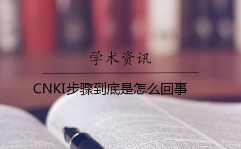 CNKI步骤到底是怎么回事？