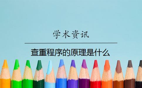 查重程序的原理是什么