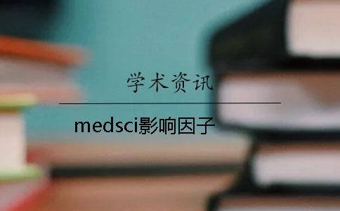 medsci影响因子